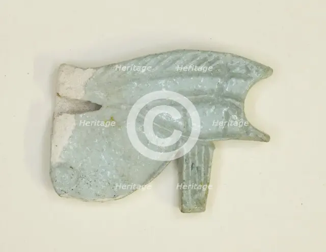 Eye of Horus (Wedjat) Amulet, Egypt, Third Intermediate Period, Dynasty 21-25 (about 1069-664 BCE). Creator: Unknown.