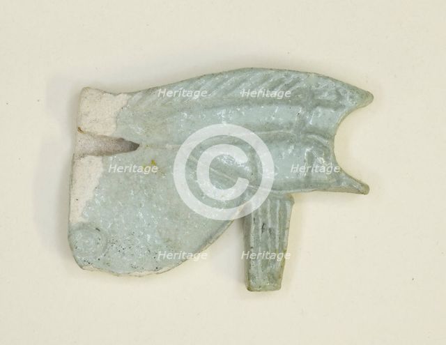 Eye of Horus (Wedjat) Amulet, Egypt, Third Intermediate Period, Dynasty 21-25 (about 1069-664 BCE). Creator: Unknown.
