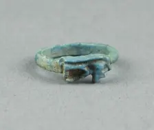 Eye of Horus (Wedjat) Finger Ring, Egypt, New Kingdom, late Dynasty 18 (about 1325 BCE). Creator: Unknown