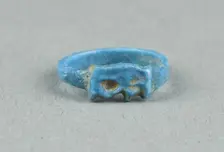 Eye of Horus (Wedjat) Finger Ring, Egypt, New Kingdom, late Dynasty 18 (about 1325 BCE). Creator: Unknown