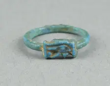 Eye of Horus (Wedjat) Finger Ring, Egypt, New Kingdom, late Dynasty 18 (about 1325 BCE). Creator: Unknown