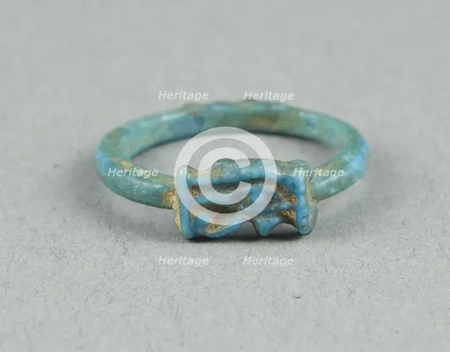 Eye of Horus (Wedjat) Finger Ring, Egypt, New Kingdom, late Dynasty 18 (about 1325 BCE). Creator: Unknown.