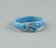 Eye of Horus (Wedjat) Finger Ring, Egypt, New Kingdom, late Dynasty 18 (about 1325 BCE). Creator: Unknown