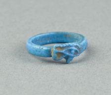 Eye of Horus (Wedjat) Finger Ring, Egypt, New Kingdom, late Dynasty 18 (about 1325 BCE). Creator: Unknown
