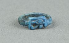 Eye of Horus (Wedjat) Finger Ring, Egypt, New Kingdom, late Dynasty 18 (about 1325 BCE). Creator: Unknown