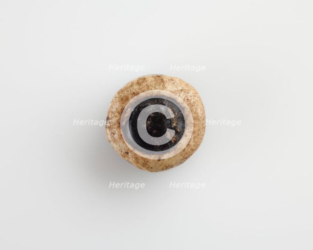 Eye-bead, with a horizontal bore, Possibly Ptolemaic Dynasty, 305-30 BCE. Creator: Unknown.