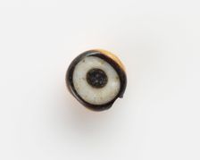Eye-bead, with a lateral bore; the eyelet broken off, New Kingdom, 1550-1307 BCE. Creator: Unknown