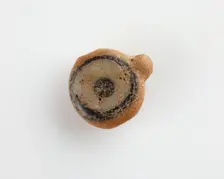 Eye-bead, with an eyelet and also a lateral bore, New Kingdom, 1550-1307 BCE. Creator: Unknown