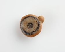 Eye-bead, with an eyelet and also a lateral bore, New Kingdom, 1550-1307 BCE. Creator: Unknown