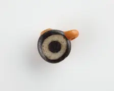 Eye-bead, with an eyelet and also a lateral bore, New Kingdom, 1550-1307 BCE. Creator: Unknown