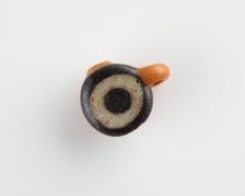 Eye-bead, with an eyelet and also a lateral bore, New Kingdom, 1550-1307 BCE. Creator: Unknown