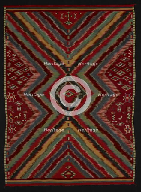 Eye-Dazzler Weaving, New Mexico, 1880/1900. Creator: Unknown.