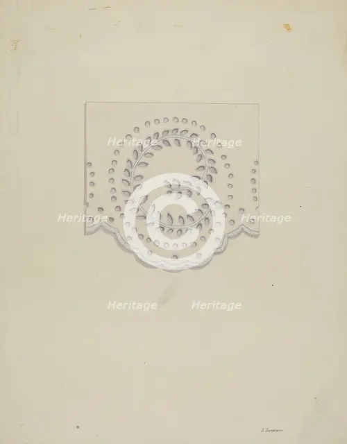 Eyelet Embroidery, c. 1940. Creator: Syrena Swanson.