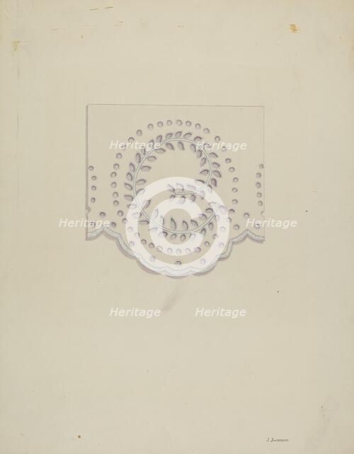 Eyelet Embroidery, c. 1940. Creator: Syrena Swanson.