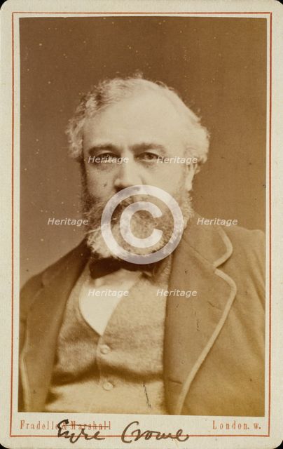 Eyre Crowe, A.R.A.; Eyre Crowe, c1878. Creator: Albert Eugene Fradelle.
