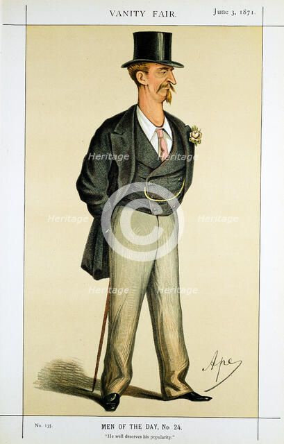 Eyre Massey Shaw, British firefighter, 1871. Artist: Carlo Pellegrini