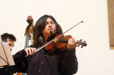 Ezo Sarici, Indo Jazz Fusion Revisited, Loughton Methodist Church, Loughton, Essex, 2024. Creator: Brian O'Connor