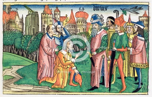 Ezra 6:16: the Temple of Jerusalem is dedicated by King Darius. Creator: Unknown.