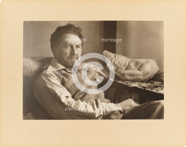 Ezra Pound, 1939. Creator: Genthe, Arnold (1869-1942).