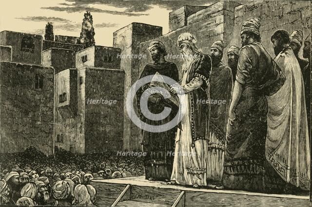 'Ezra Reading the Law to the Jews', 1890. Creator: Unknown.