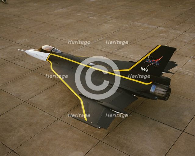 F-16XL with custom paint, USA, 1993.  Creator: NASA.