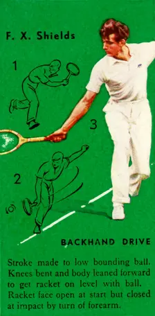 F. X. Shields - Backhand Drive c1935. Creator: Unknown