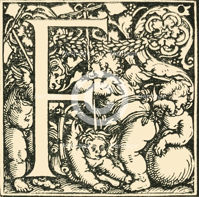'F - An Alphabet by Hans Weiditz', c1520-1521, (1908).  Creator: Hans Weiditz.