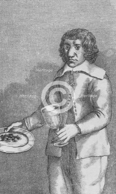 'F. Battalia; The Stone Eater', c1869. Artist: Unknown.