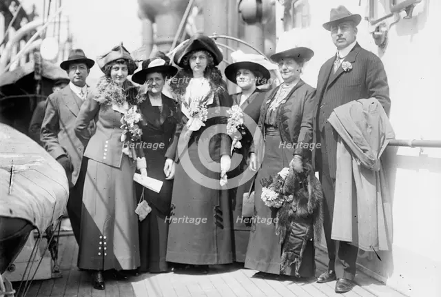 F.C. Smith, Madeleine Smith, Mrs. E. Holmes, Louise Day, Margaret Smith..., between c1910 and c1915. Creator: Bain News Service.