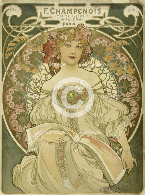 F. Champenois Imprimeur-Editeur, 1897. Creator: Mucha, Alfons Marie (1860-1939).