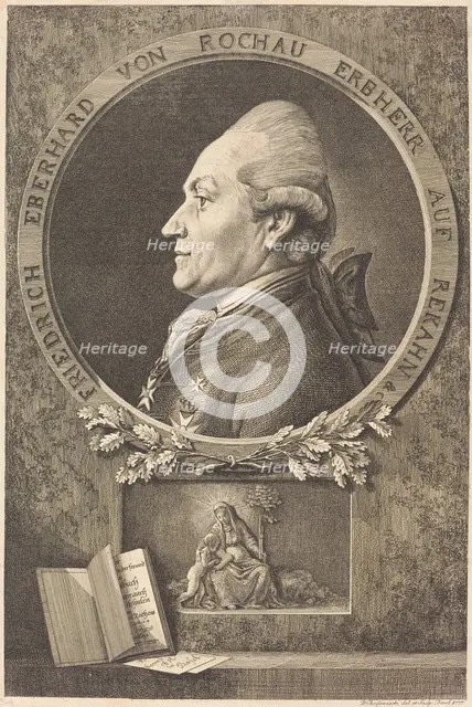 F.E. von Rochow, 1777. Creator: Daniel Nikolaus Chodowiecki.