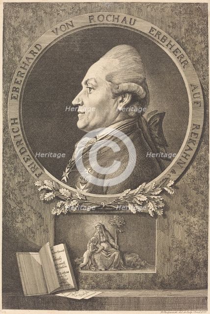 F.E. von Rochow, 1777. Creator: Daniel Nikolaus Chodowiecki.