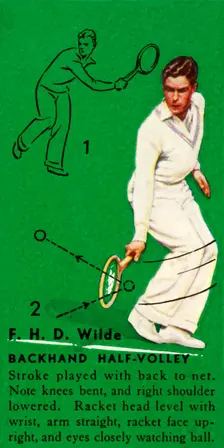 F. H. D. Wilde - Backhand Half-Volley c1935. Creator: Unknown