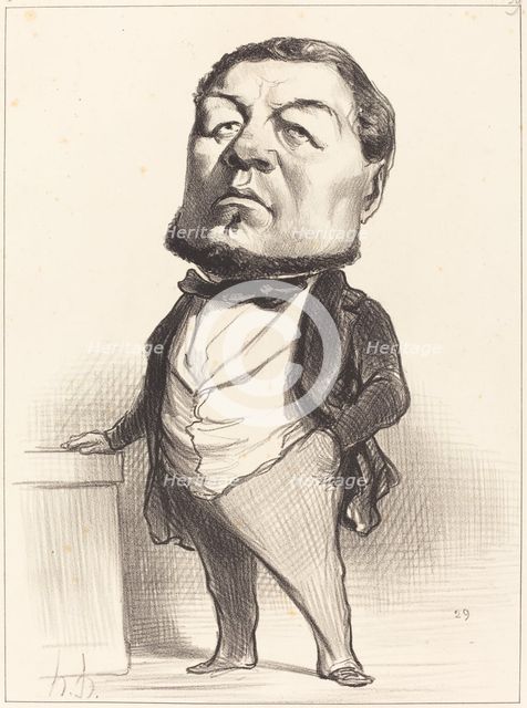 F.J. Ducoux, 1849. Creator: Honore Daumier.