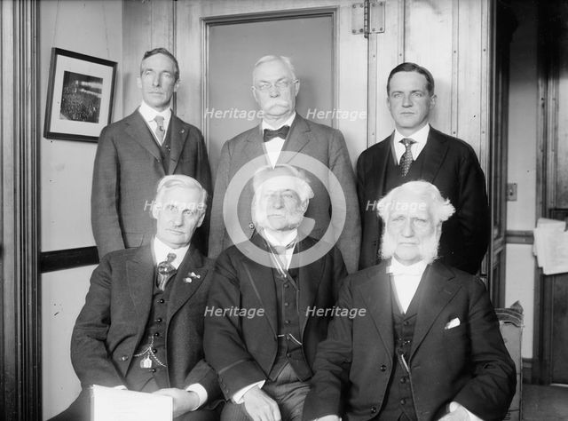 F.L. Brown, S.P. Leet, Rev. J.G. Holdcroft, Marion Lawrence, H.J. Heinz...between 1915 and 1919. Creator: Bain News Service.