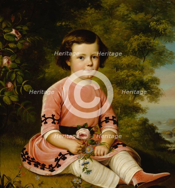 F. M. Maexmontan as a Child, 1850. Creator: Johan Erik Lindh.