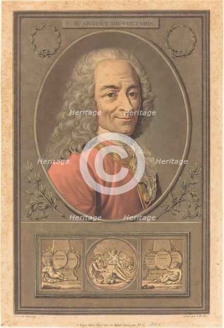 F.M. Arouet de Voltaire. Creator: Pierre Michel Alix.