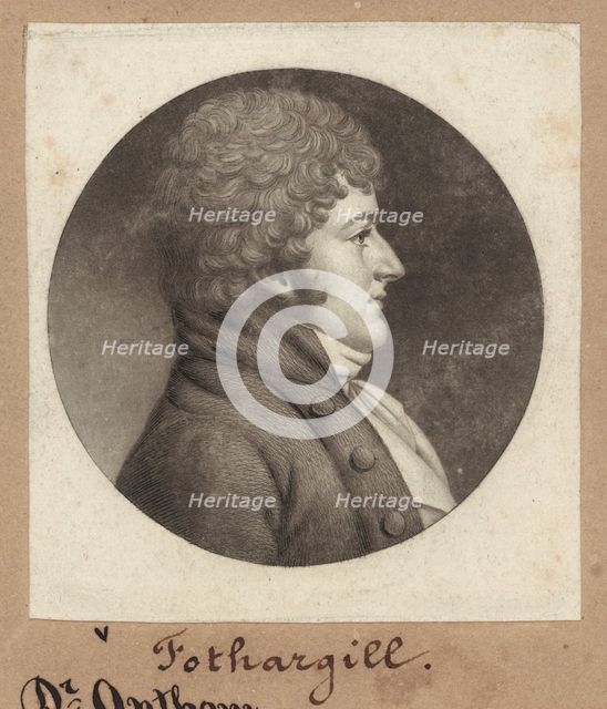 Fothergill, 1802. Creator: Charles Balthazar Julien Févret de Saint-Mémin.