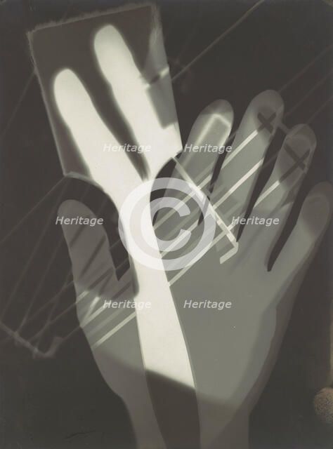 Fotogramm, 1926. Creator: Moholy-Nagy, Laszlo (1895-1946).
