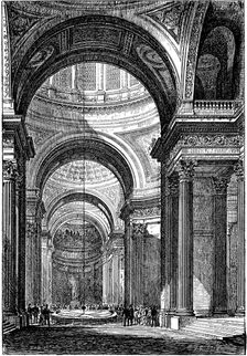 Foucault's pendulum in the Pantheon, Paris, 1851 (1887)