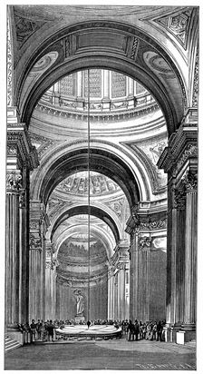 Foucault's pendulum in the Panthéon, Paris, (1851), 1900