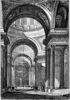 Foucault's pendulum in the Pantheon, Paris, 1851 (1887)