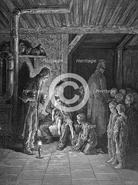 'Found in the Street', 1872. Creator: Albert Doms.