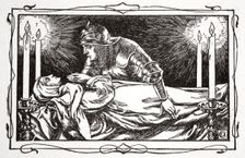 Found the Queen Dead 1905. Creator: Dora Curtis