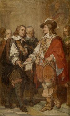 Foundation of the Antwerp Academy by David Teniers II, (c1663), c1860s.. Creator: Nicaise de Keyser