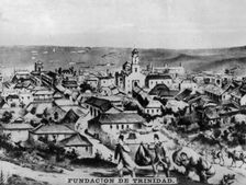 Foundation of Trinidad, (1534), 1920s. Creator: Unknown