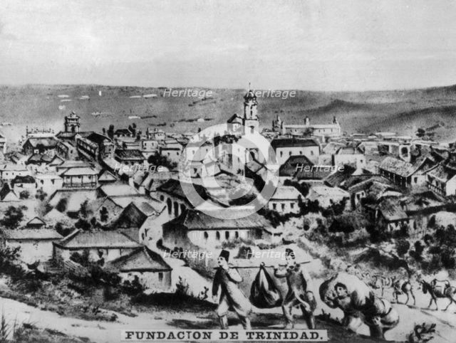 Foundation of Trinidad, (1534), 1920s. Creator: Unknown.