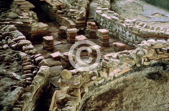 Foundation of a hypocaust, 3rd century. Artist: Unknown
