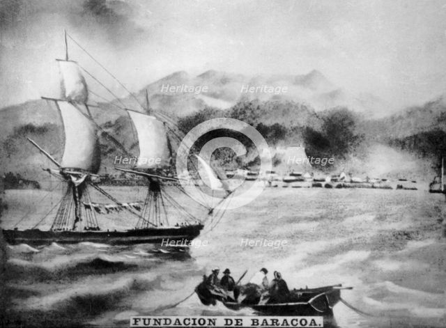 Foundation of Baracoa, (16th century), 1920s. Artist: Unknown