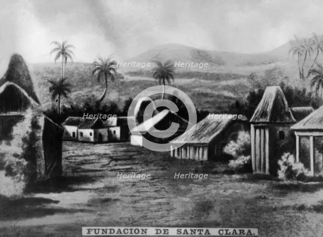 Foundation of Santa Clara, (1699), 1920s. Artist: Unknown